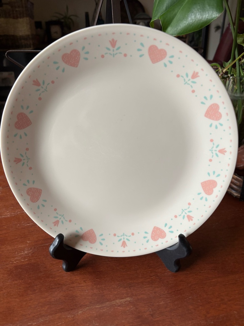 Corelle by Corning 10” "Forever Yours" dinner plate vintage